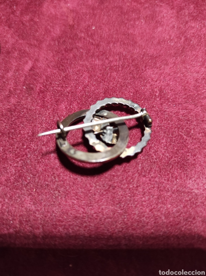 Joyeria: Broche antiguo tu y yo chapado oro - Foto 2