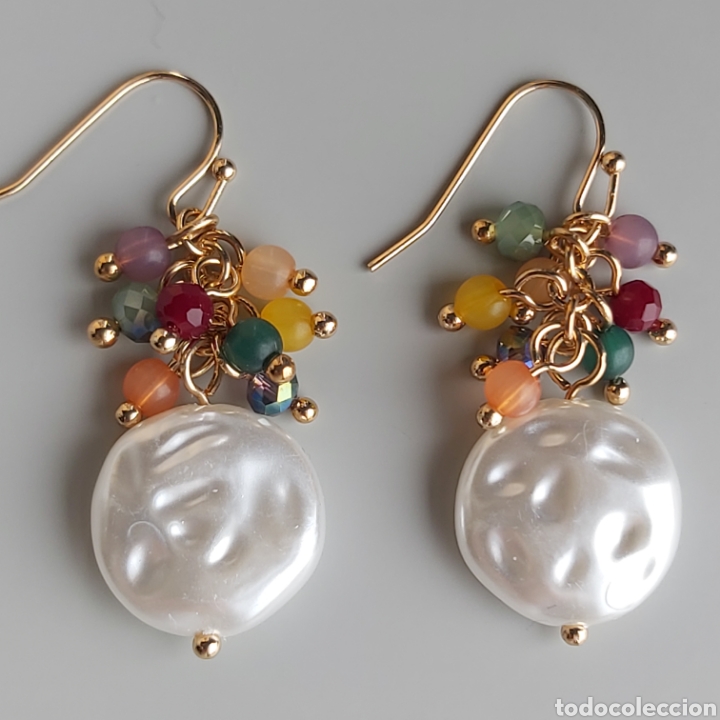 Joyeria: ESPECTACULARES PENDIENTES CON PIEDRECITAS. REF S3 P - Foto 4