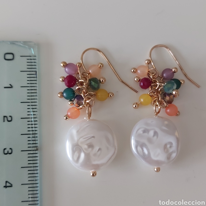 Joyeria: ESPECTACULARES PENDIENTES CON PIEDRECITAS. REF S3 P - Foto 5
