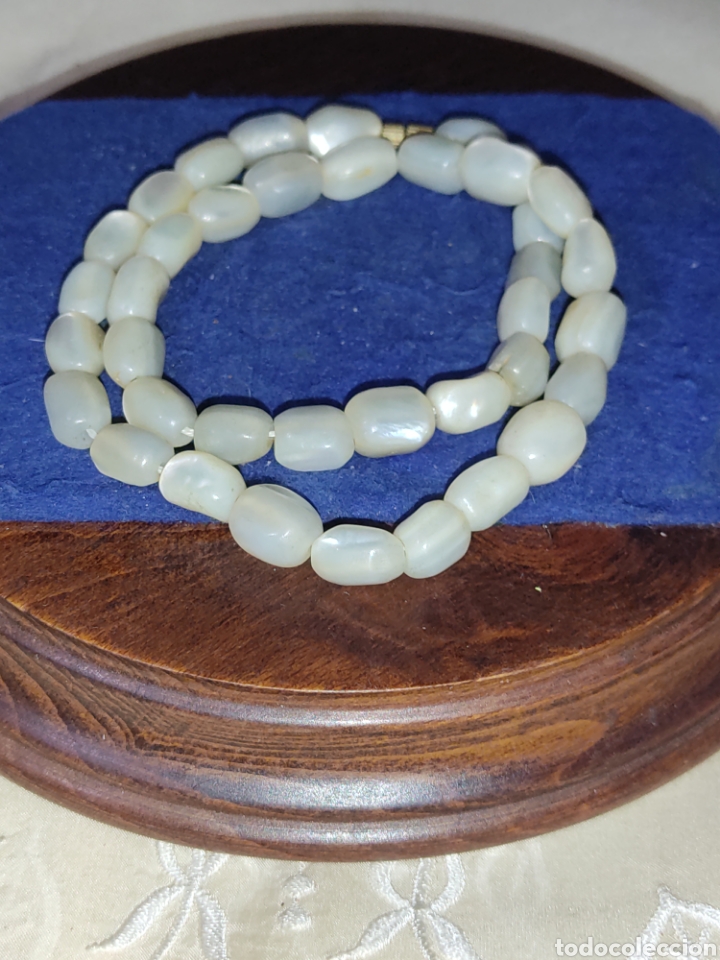 Joyeria: Collar de piezas de n&aacute;car.Vintage. - Foto 6