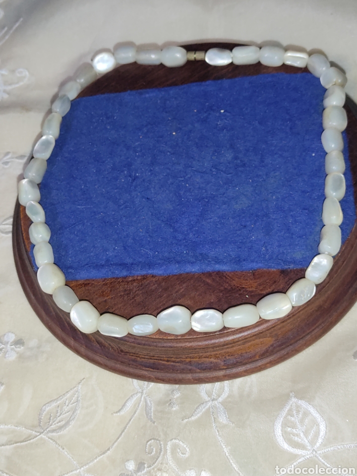 Joyeria: Collar de piezas de n&aacute;car.Vintage. - Foto 1