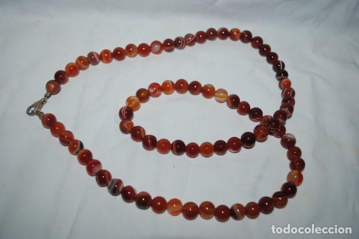 Joyeria: COLLAR DE AGATA CON CIERRE DE PLATA . - Foto 3