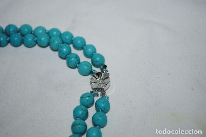 Joyeria: COLLAR DE TURQUESAS Y CIERRE DE PLATA . - Foto 2