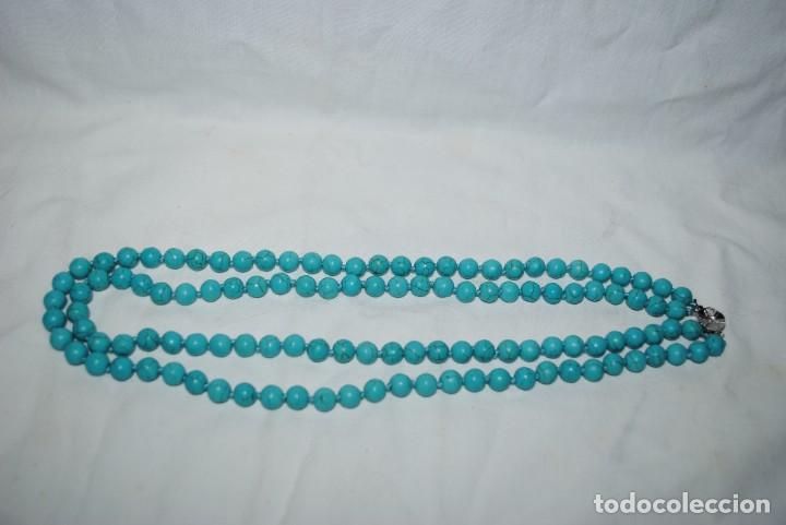 Joyeria: COLLAR DE TURQUESAS Y CIERRE DE PLATA . - Foto 3
