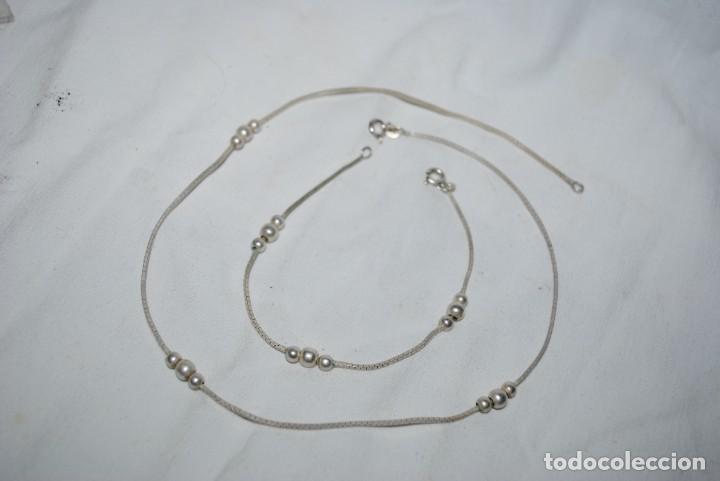Joyeria: GARGANTILLA Y PULSERA DE PLATA . - Foto 2