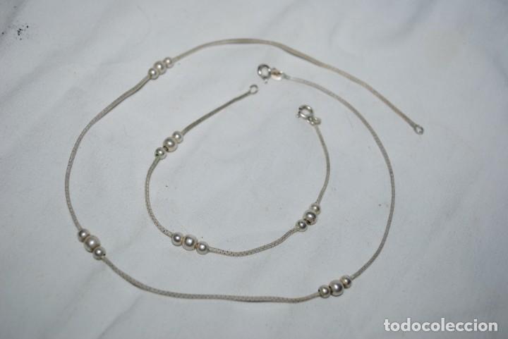 Joyeria: GARGANTILLA Y PULSERA DE PLATA . - Foto 3