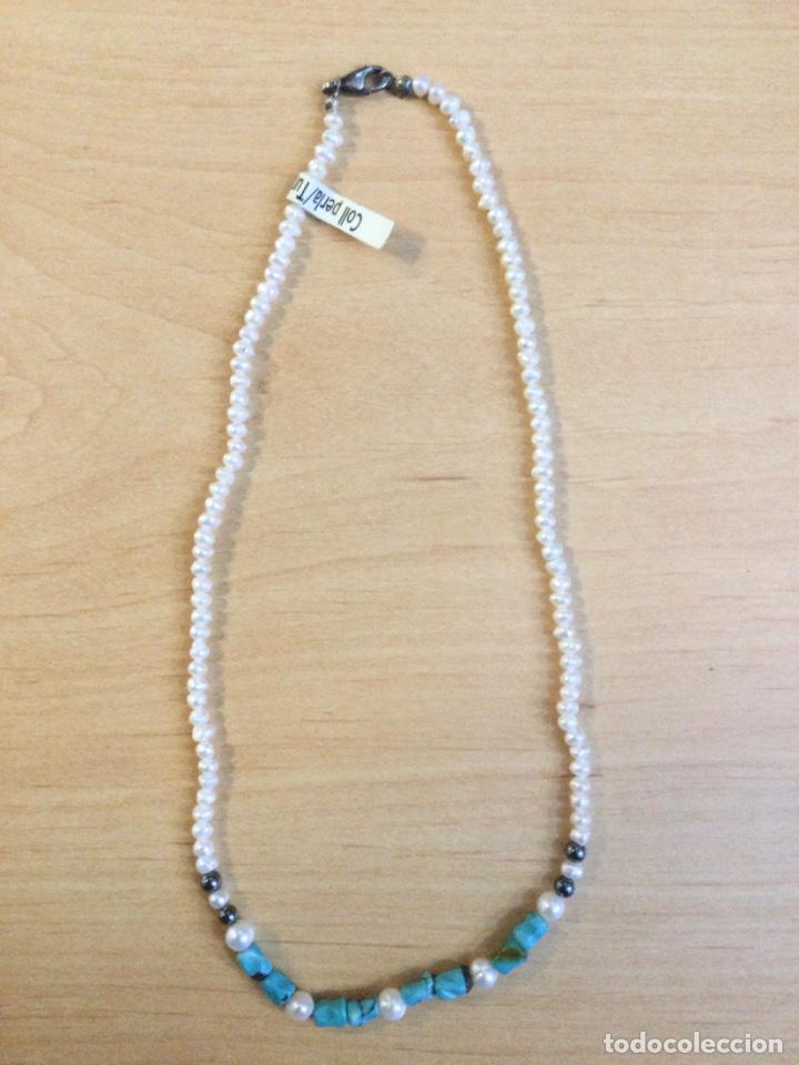 Joyeria: Collar Perlas y Turquesa. NUEVO - Foto 1