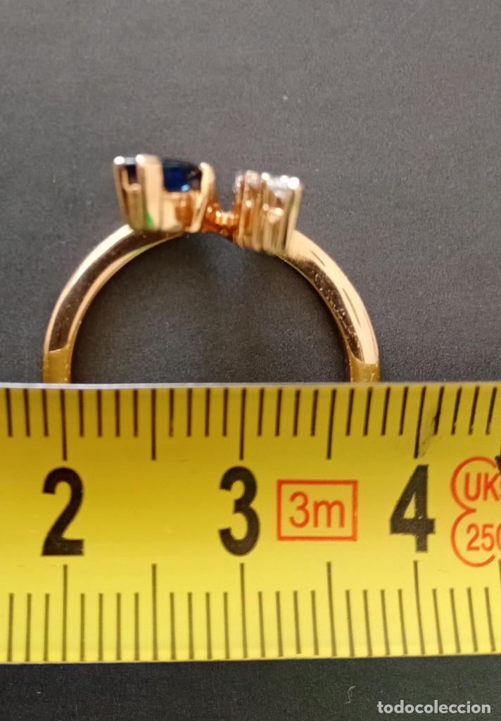 Joyeria: Anillo Oro Brillantes zafiro - Foto 5