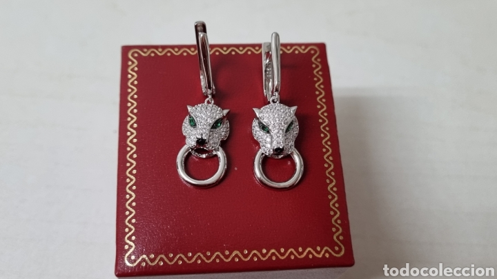 Joyeria: PRECIOSOS PENDIENTES DE PLATA DE LEY CONTRASTE PANTERA - Foto 2