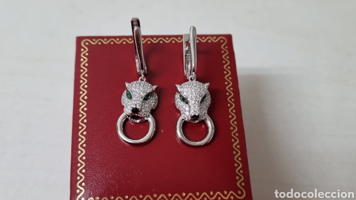 Joyeria: PRECIOSOS PENDIENTES DE PLATA DE LEY CONTRASTE PANTERA - Foto 1