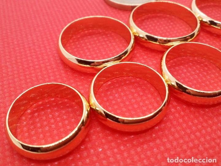 Joyeria: ALIANZAS DE COMPROMISO CHAPADA EN ORO 18K - Foto 4