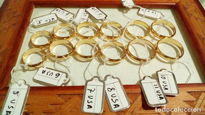 Joyeria: ALIANZAS DE COMPROMISO CHAPADA EN ORO 18K - Foto 6