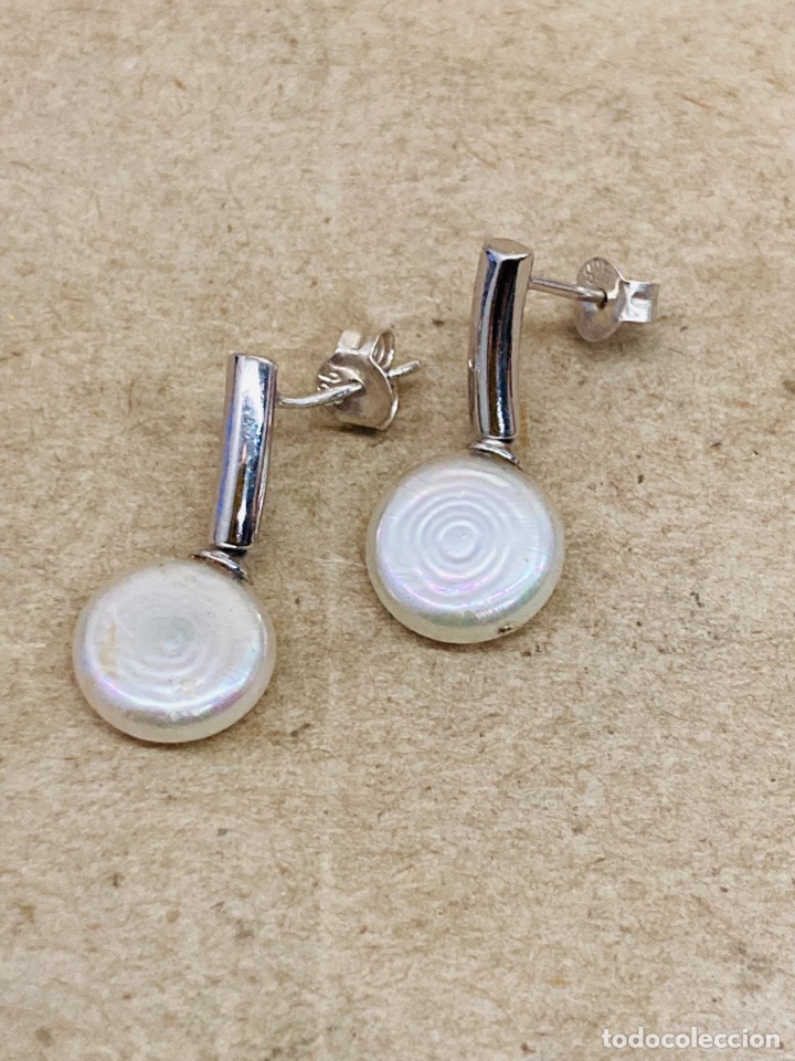 Joyeria: Pendientes de plata y perlas /P170 - Foto 1