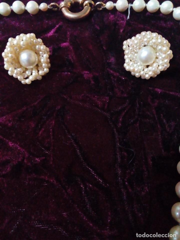 Joyeria: COLLAR DE PERLAS CON PENDIENTES - Foto 2