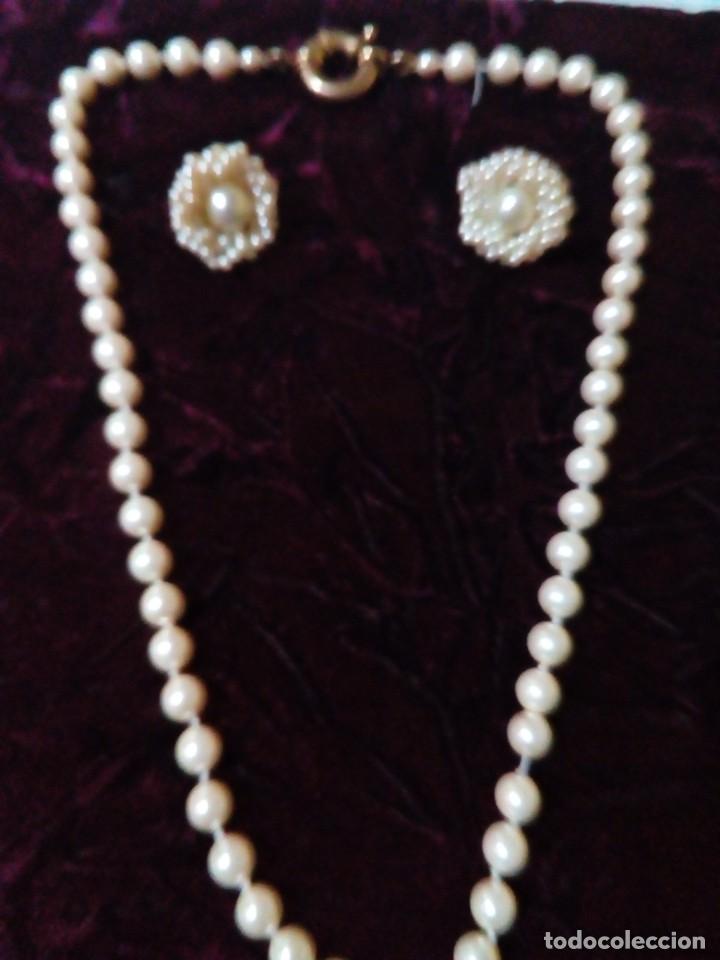 Joyeria: COLLAR DE PERLAS CON PENDIENTES - Foto 4