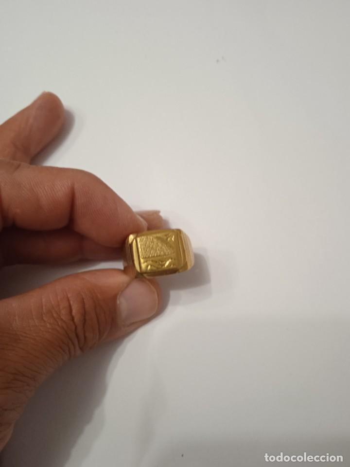 Joyeria: Anillo o sello de bronce o laton - Foto 1
