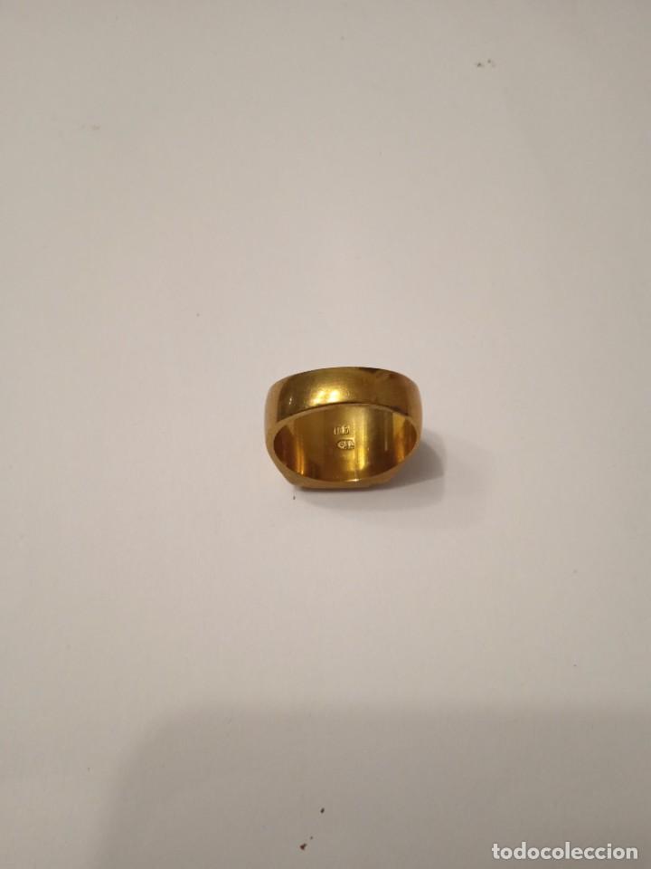 Joyeria: Anillo o sello de bronce o laton - Foto 2