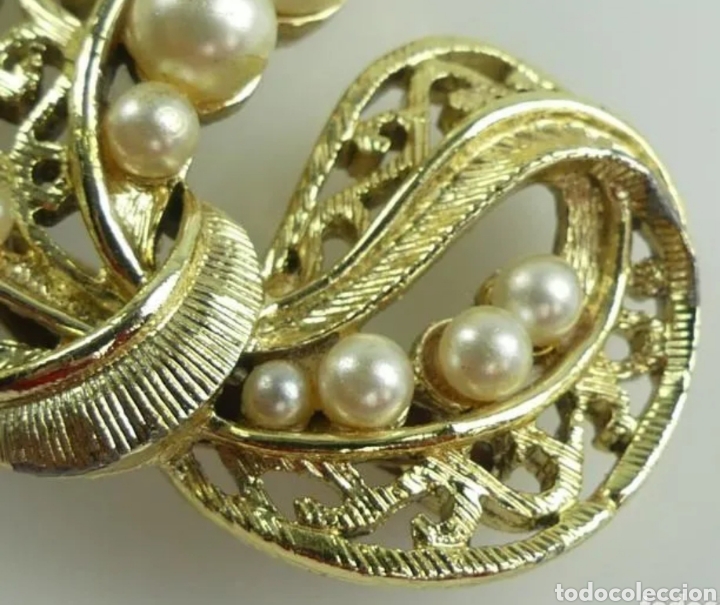 Joyeria: Excelente broche Laso dorado tipo perla - Foto 4