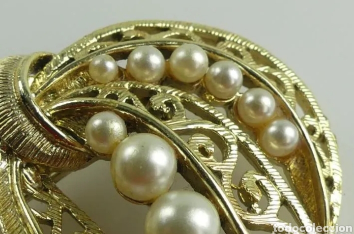Joyeria: Excelente broche Laso dorado tipo perla - Foto 5