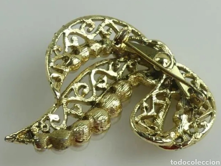 Joyeria: Excelente broche Laso dorado tipo perla - Foto 6