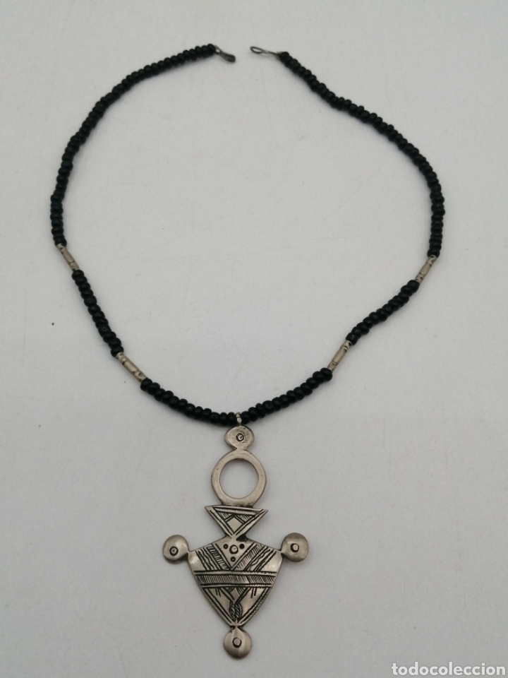 Joyeria: Collar tuareg. Plata de ley y vidrio - Foto 3