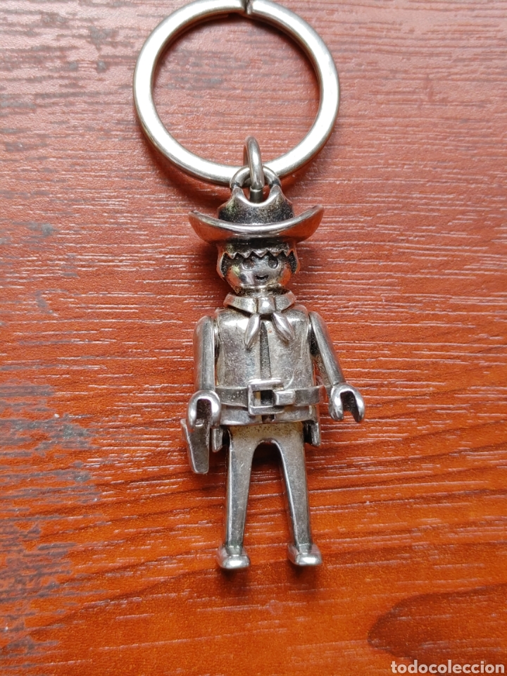 Joyeria: Llavero en plata vaquero de Plaimobil. - Foto 1
