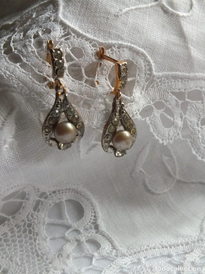 Joyeria: ANTIGUOS PENDIENTES CHAPADOS - Foto 1