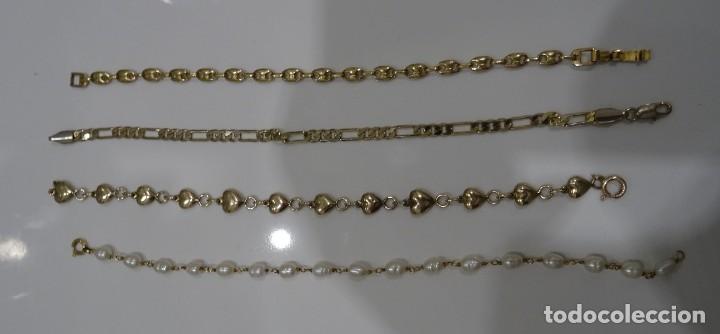 Joyeria: Lote de 4 pulseras antiguas - Foto 2
