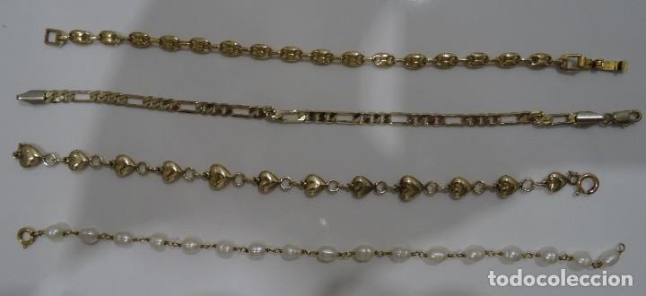 Joyeria: Lote de 4 pulseras antiguas - Foto 4