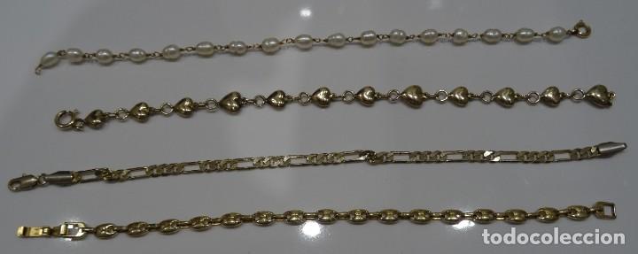 Joyeria: Lote de 4 pulseras antiguas - Foto 5