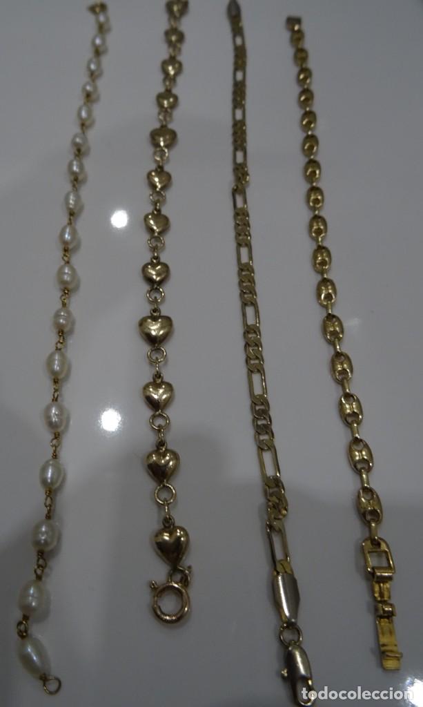 Joyeria: Lote de 4 pulseras antiguas - Foto 7