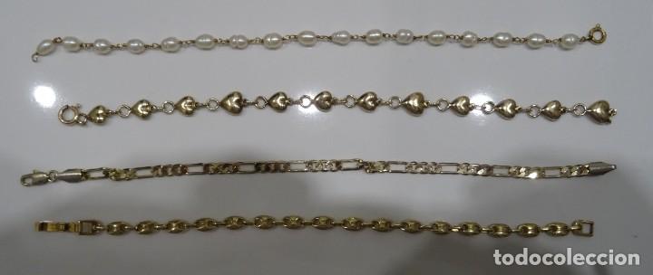 Joyeria: Lote de 4 pulseras antiguas - Foto 1