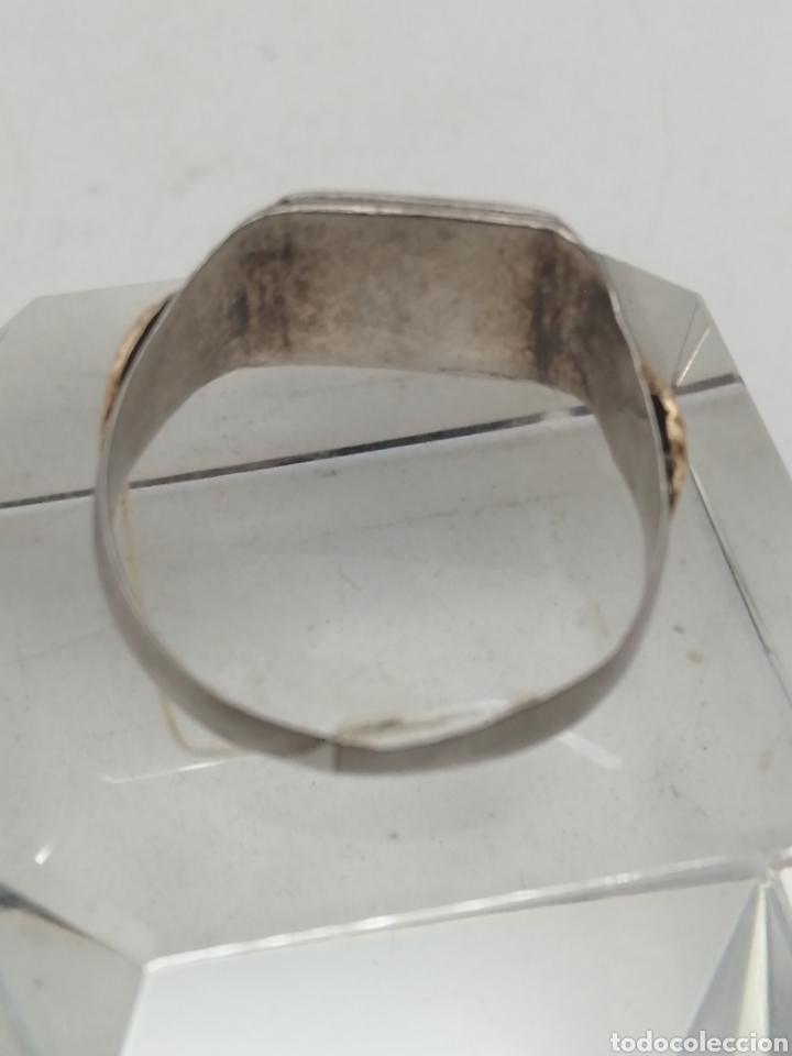 Joyeria: Antiguo anillo oro y plata - Foto 4
