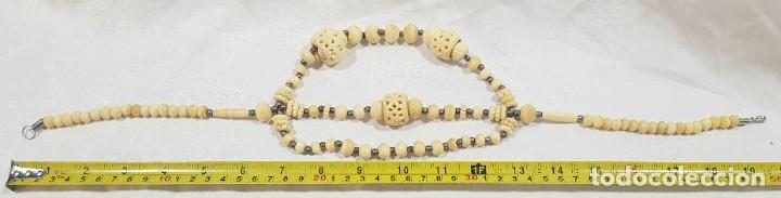Joyeria: ANTIGUO GRAN COLLAR DE MARFIL HERMOSO - Foto 6