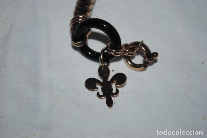 Joyeria: PULSERA CON FORMA DE ESCAMAS Y FLOR DE LIS - Foto 2