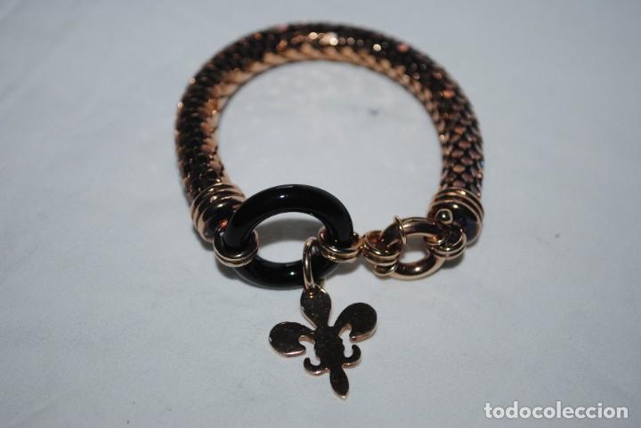 Joyeria: PULSERA CON FORMA DE ESCAMAS Y FLOR DE LIS - Foto 4