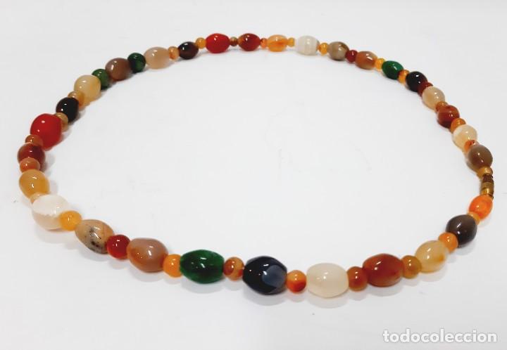 Joyeria: Collar de cuentas de piedra de &aacute;gata mixta(4.3) - Foto 4