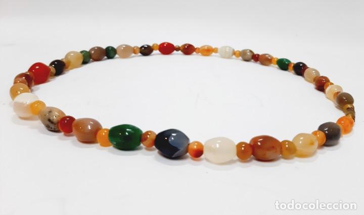 Joyeria: Collar de cuentas de piedra de &aacute;gata mixta(4.3) - Foto 6