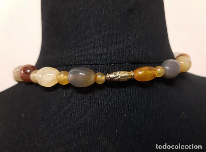 Joyeria: Collar de cuentas de piedra de &aacute;gata mixta(4.3) - Foto 7