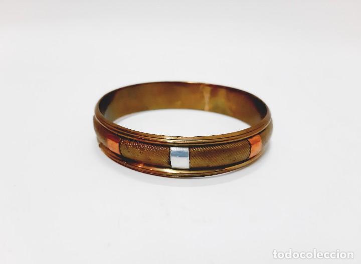 Joyeria: Pulsera esclava vintage de lat&oacute;n(4.3) - Foto 3