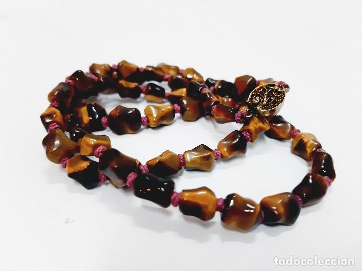 Joyeria: Collar de ojo de tigre con cuentas(4.3) - Foto 1