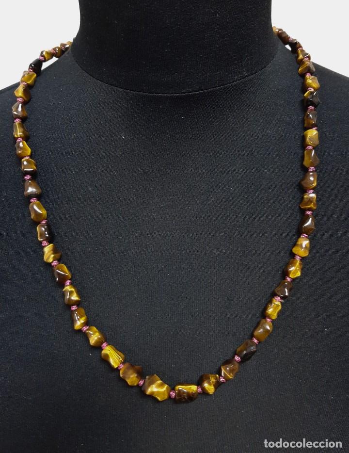 Joyeria: Collar de ojo de tigre con cuentas(4.3) - Foto 2