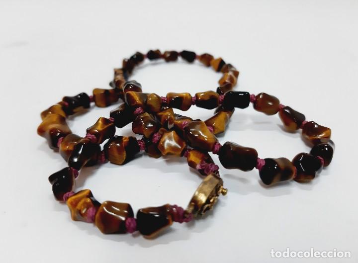 Joyeria: Collar de ojo de tigre con cuentas(4.3) - Foto 3