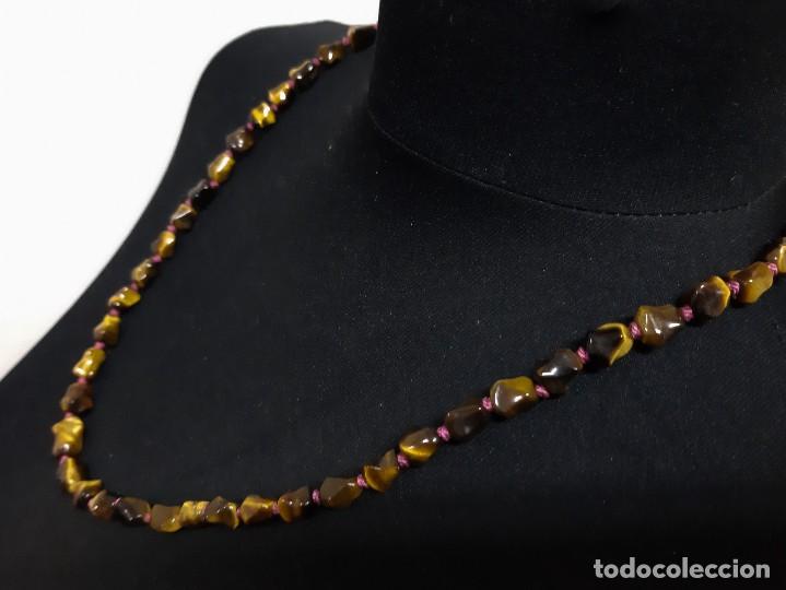 Joyeria: Collar de ojo de tigre con cuentas(4.3) - Foto 4
