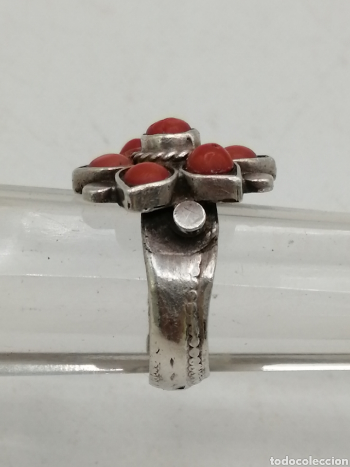 Joyeria: Anillo plata de ley y coral rojo - Foto 5