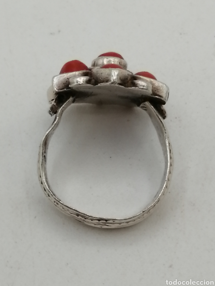 Joyeria: Anillo plata de ley y coral rojo - Foto 9