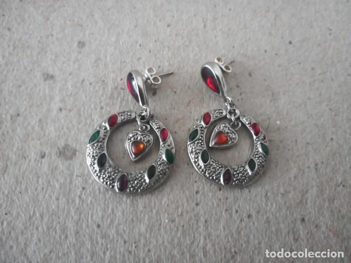 Schmuck: PENDIENTES ANTIGUOS METAL Y PIEDRAS. M2 54