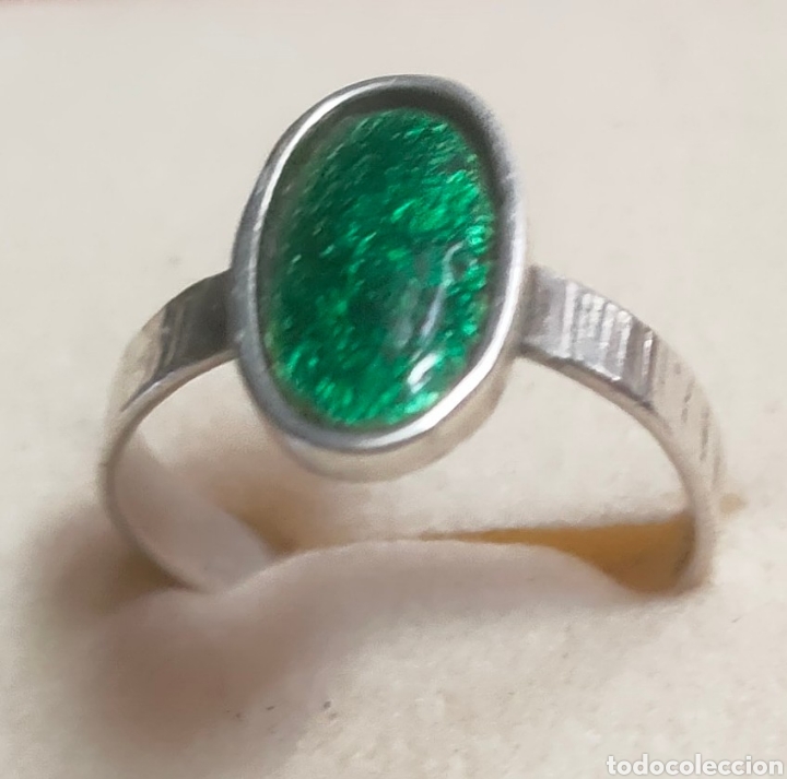 Joyeria: ANILLO DE PLATA Y ESMALTE AL FUEGO - Foto 1