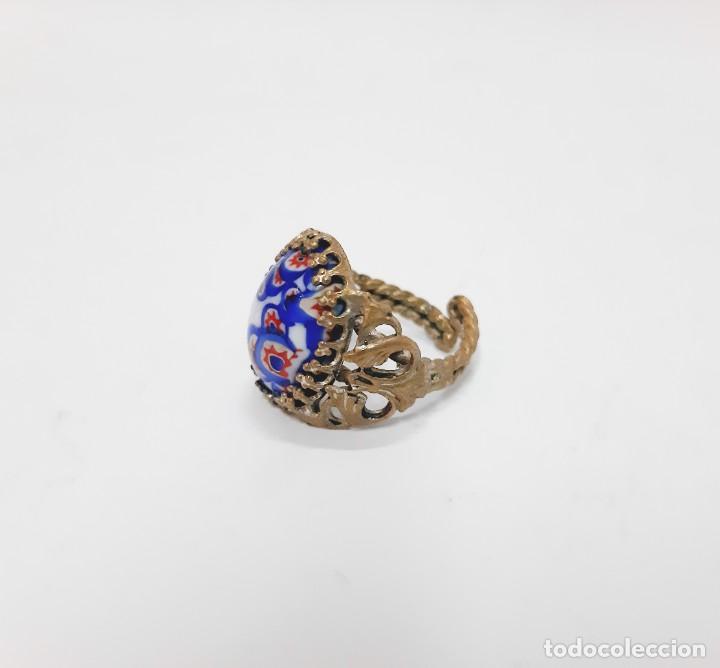 Joyeria: Anillo vintage de cobre/lat&oacute;n esmaltado - Foto 1
