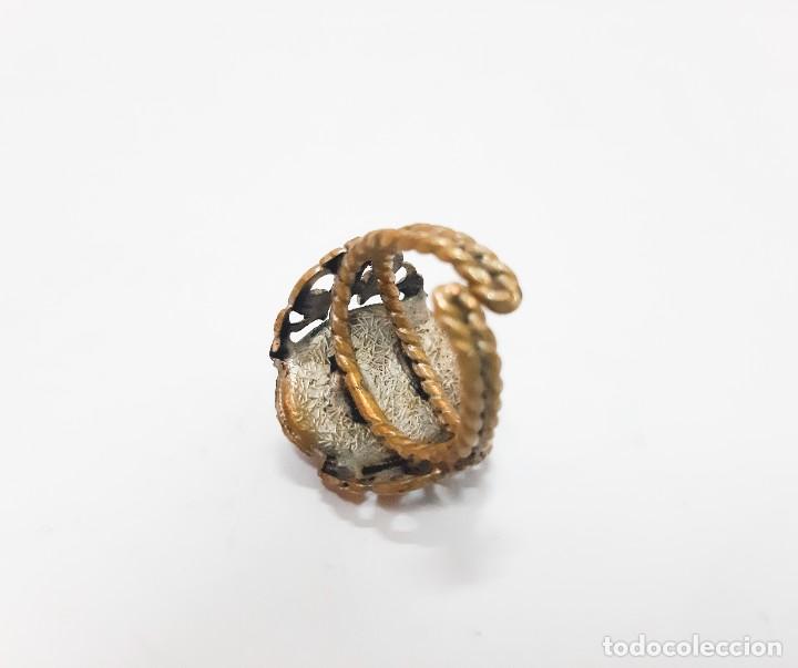 Joyeria: Anillo vintage de cobre/lat&oacute;n esmaltado - Foto 5